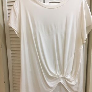 Brand new rich material off white dressy tee
